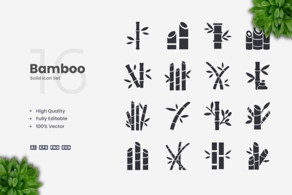 Bamboo Solid Icons: A Versatile Design Solution for Modern Creatives