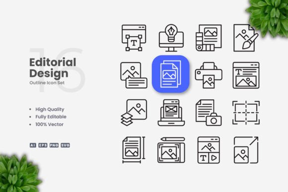 Editorial Design Icons: A Versatile Tool for Modern Visual Communication