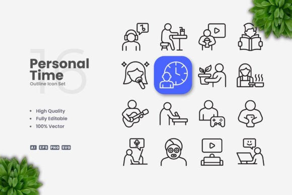 Personal Time Icons: A Versatile Tool for Modern Designers