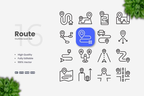 Route Icons for Every Digital and Physical Need