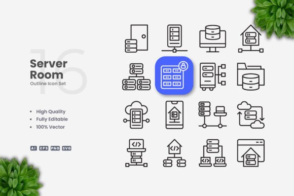 Server Room Icons: Essential for Modern Design