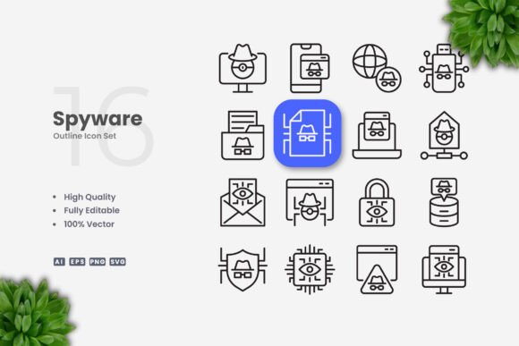 Spyware Icons: A Powerful Tool for Clean and Professional Design