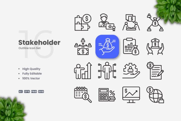 Stakeholder Icons: A Versatile Design Solution for Modern Projects