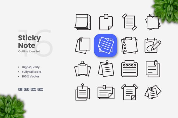 Sticky Note Icons: A Versatile Design Solution for Modern Projects