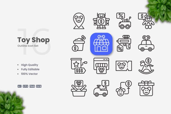 Toys Shop Icons: Strategic Design for Modern Visual Communication