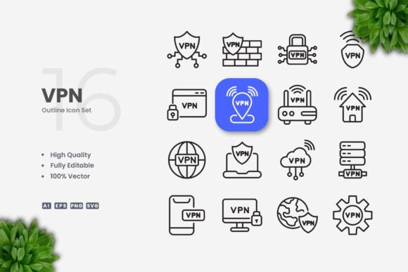 VPN Icons: Enhancing Visual Communication with Simplicity and Quality