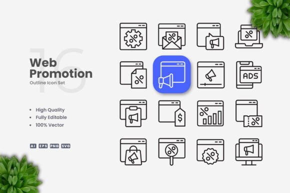 Web Promotion Icons: Essential Tools for Modern Designers